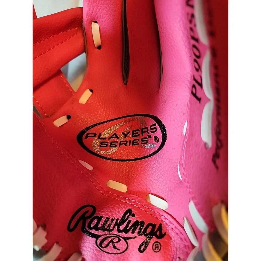 Rawlings Player Series PL90PSM Youth Tee/Soft Ball Glove Pink Right Hand Thrower